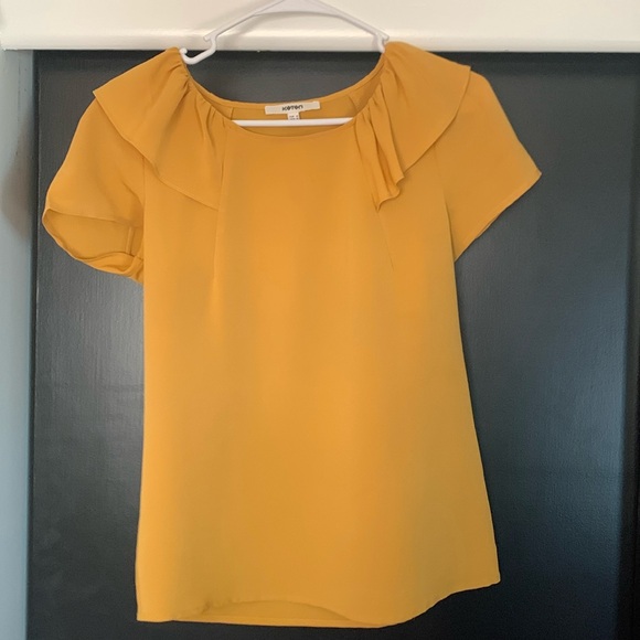 Koton Mustard Yellow Short Sleeve - US Size 2 - Picture 1 of 3